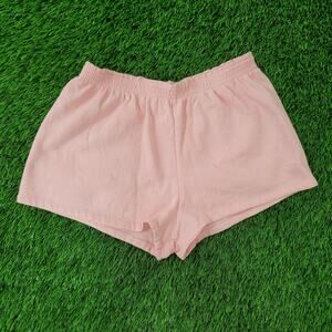 Vintage 80s Sporty Gym Shorts Womens L/XL Pink USA